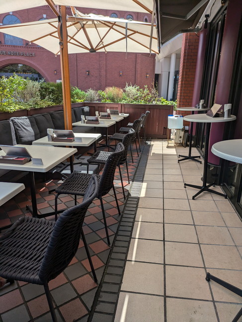 ペット可のテラス席 ペット可のテラス席