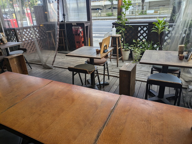 ペット可のテラス席 ペット可のテラス席